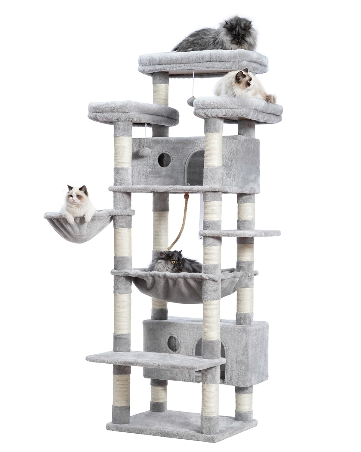 Gitelsnour arbol-gatos 74 pulgadas kit antivuelco para seguridad