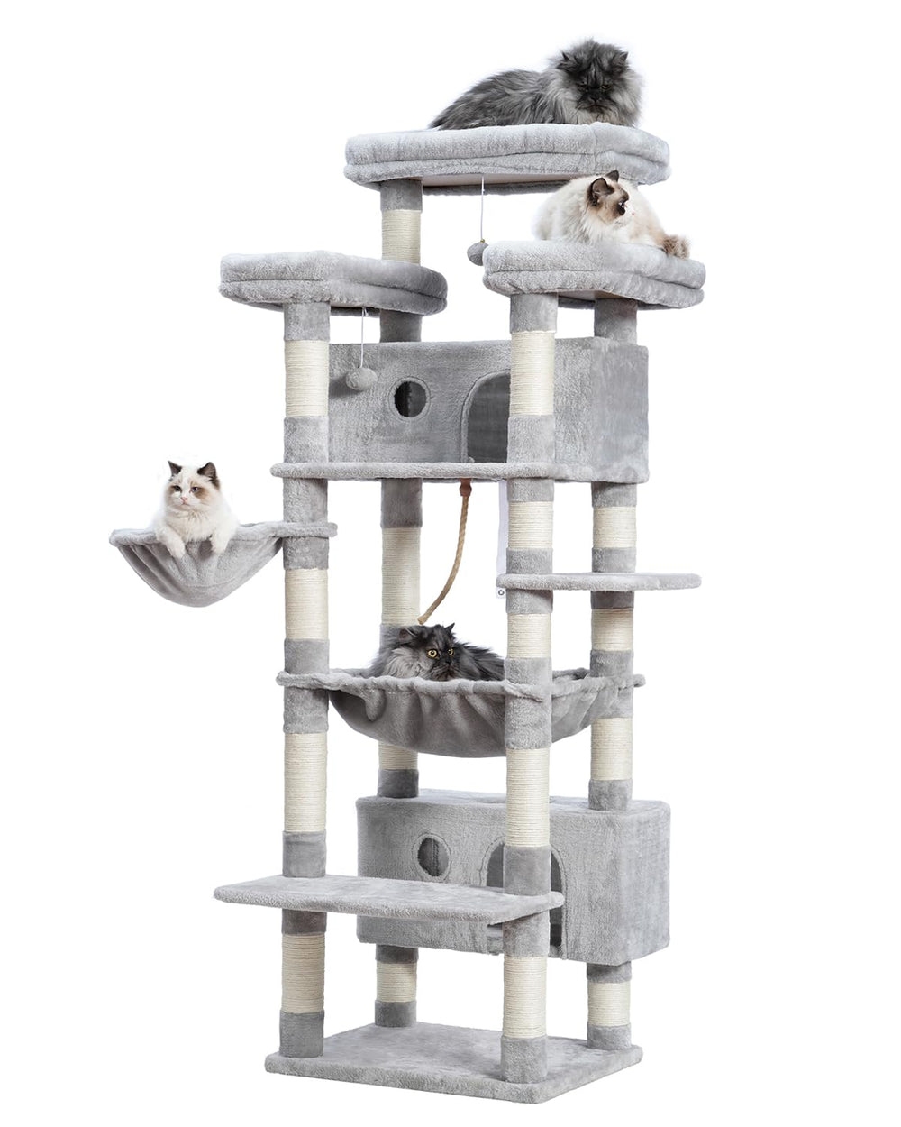 Gitelsnour arbol-gatos 74 pulgadas kit antivuelco para seguridad