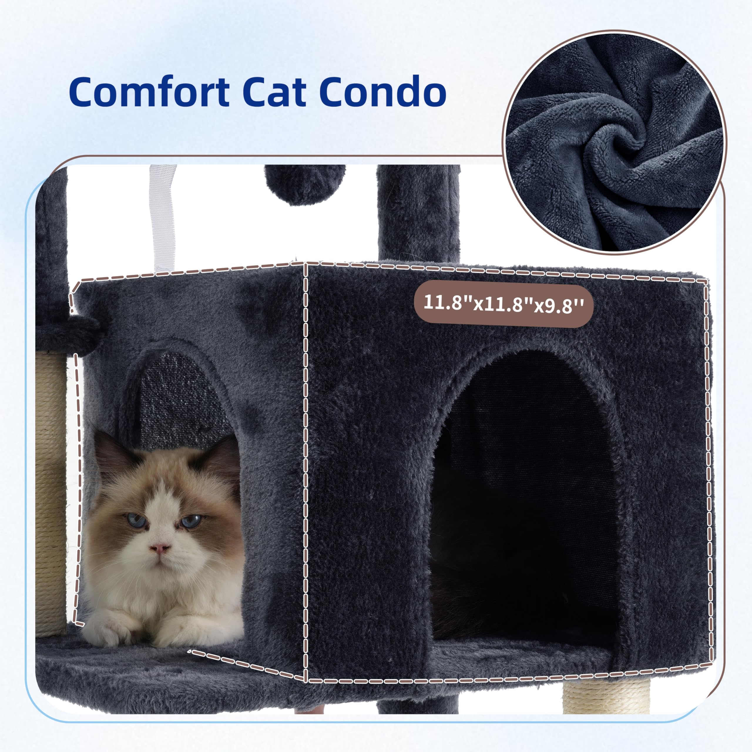 Gitelsnour Arbol Gatos, condominio con dos puertas para acceso fácil.