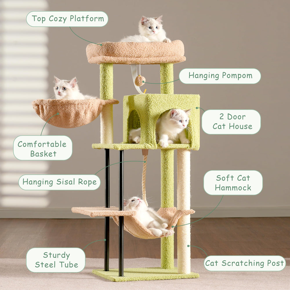 Gitelsnour arbol gatos: cesta colgante para refugio suave.