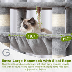 Gitelsnour árbol para gatos: cestas grandes para dormir con seguridad.