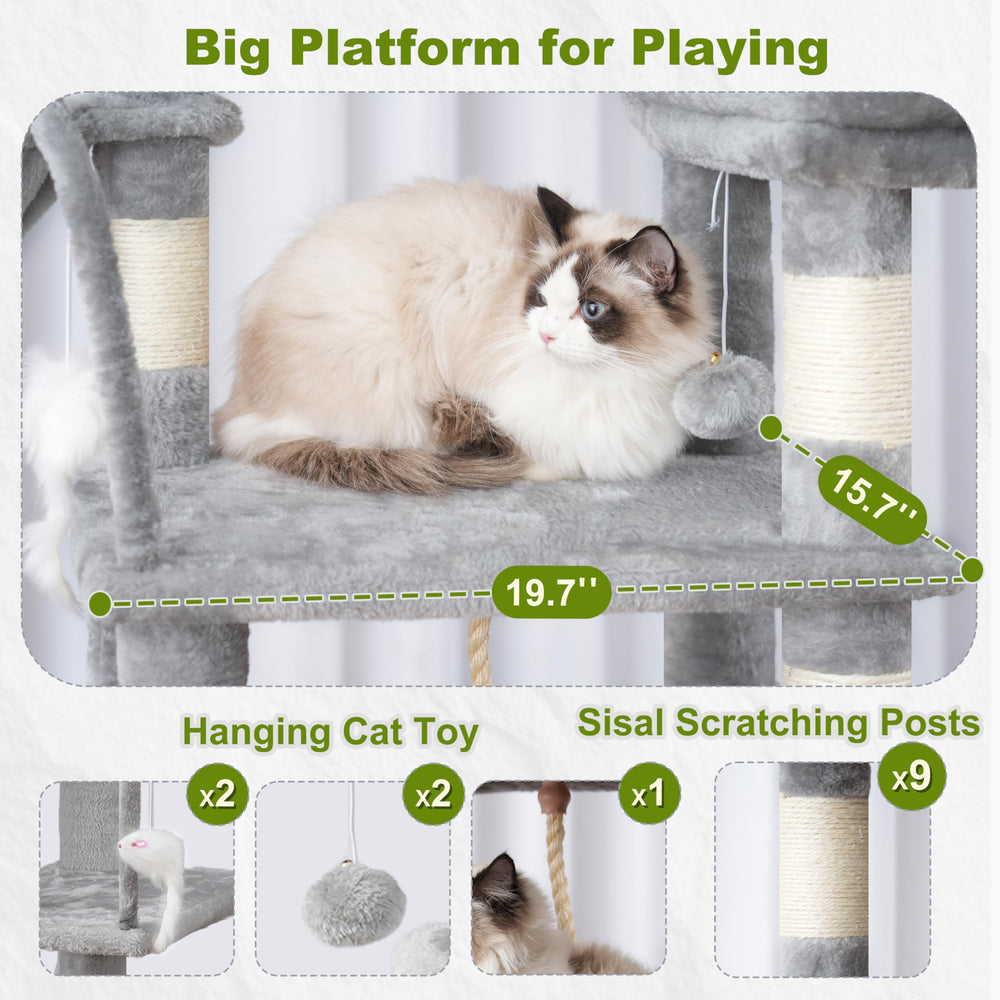 Gitelsnour árbol para gatos: postes de sisal para afilar uñas.
