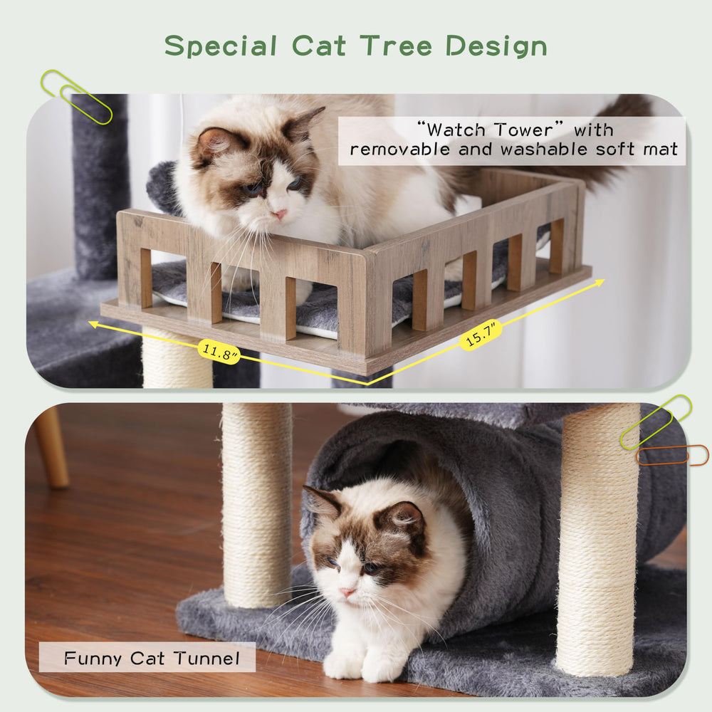 Gitelsnour arbol gatos hamaca: pausa relajante en alturas.