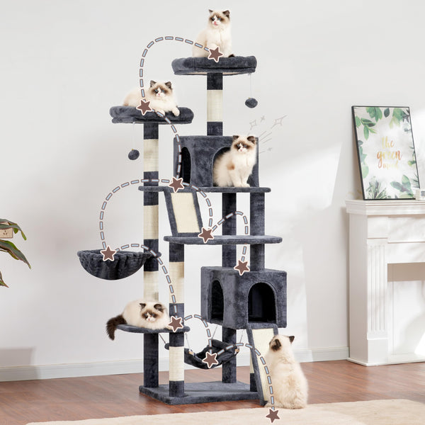 Gitelsnour árbol gatos 71 postes de sisal para rascar.