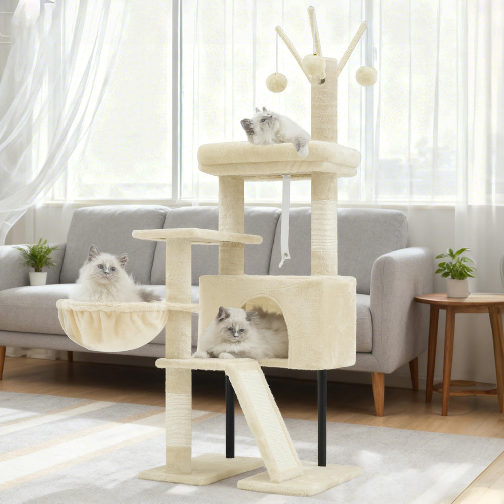Gitelsnour árbol para gatos, instalación fácil para uso diario en interiores.