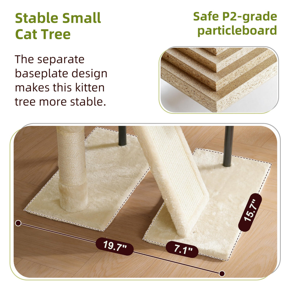 Gitelsnour árbol para gatos, base estable con dispositivo anti-vuelco para seguridad.