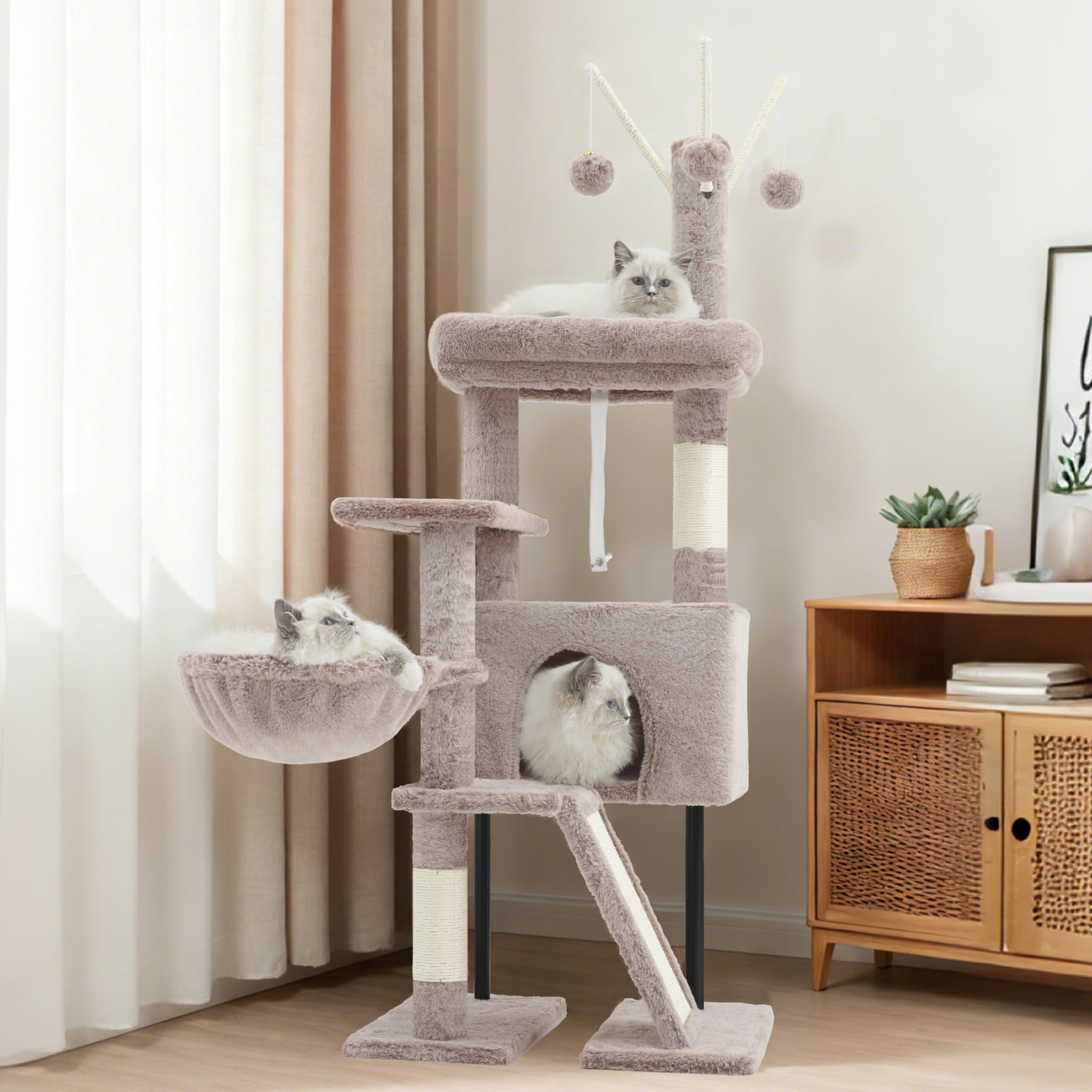 Gitelsnour Arbol Gatos Interior: adecuado para gatos pequeños y gatitos.