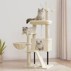 Gitelsnour árbol para gatos, plataforma superior desmontable para descanso cómodo.