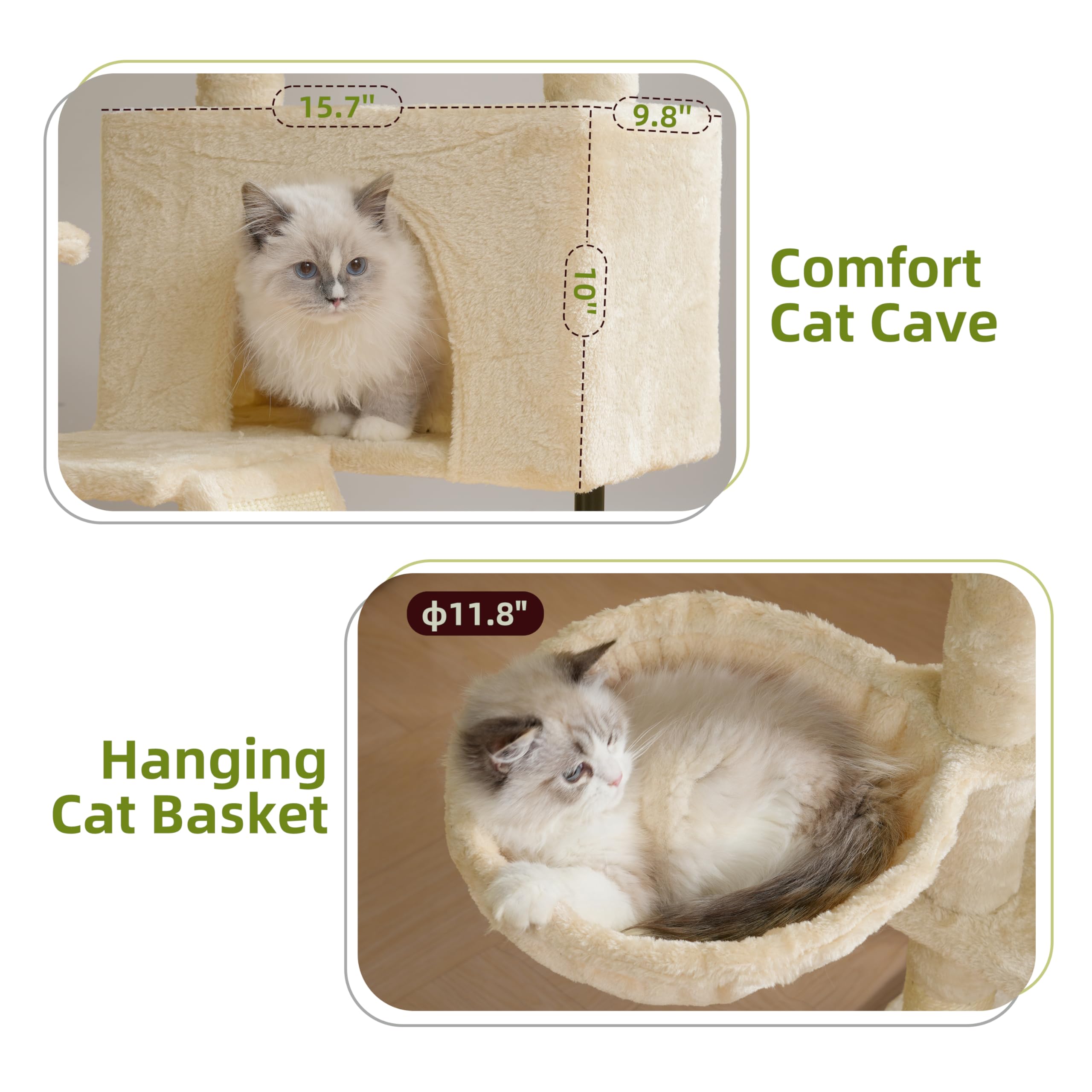 Gitelsnour árbol para gatos, ruta de actividad escalonada para trepar con facilidad.