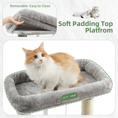 Gitelsnour arbol para gatos con pompon de muelle para juego.