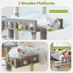 Gitelsnour base amplia y estable para gatos grandes y varias mascotas