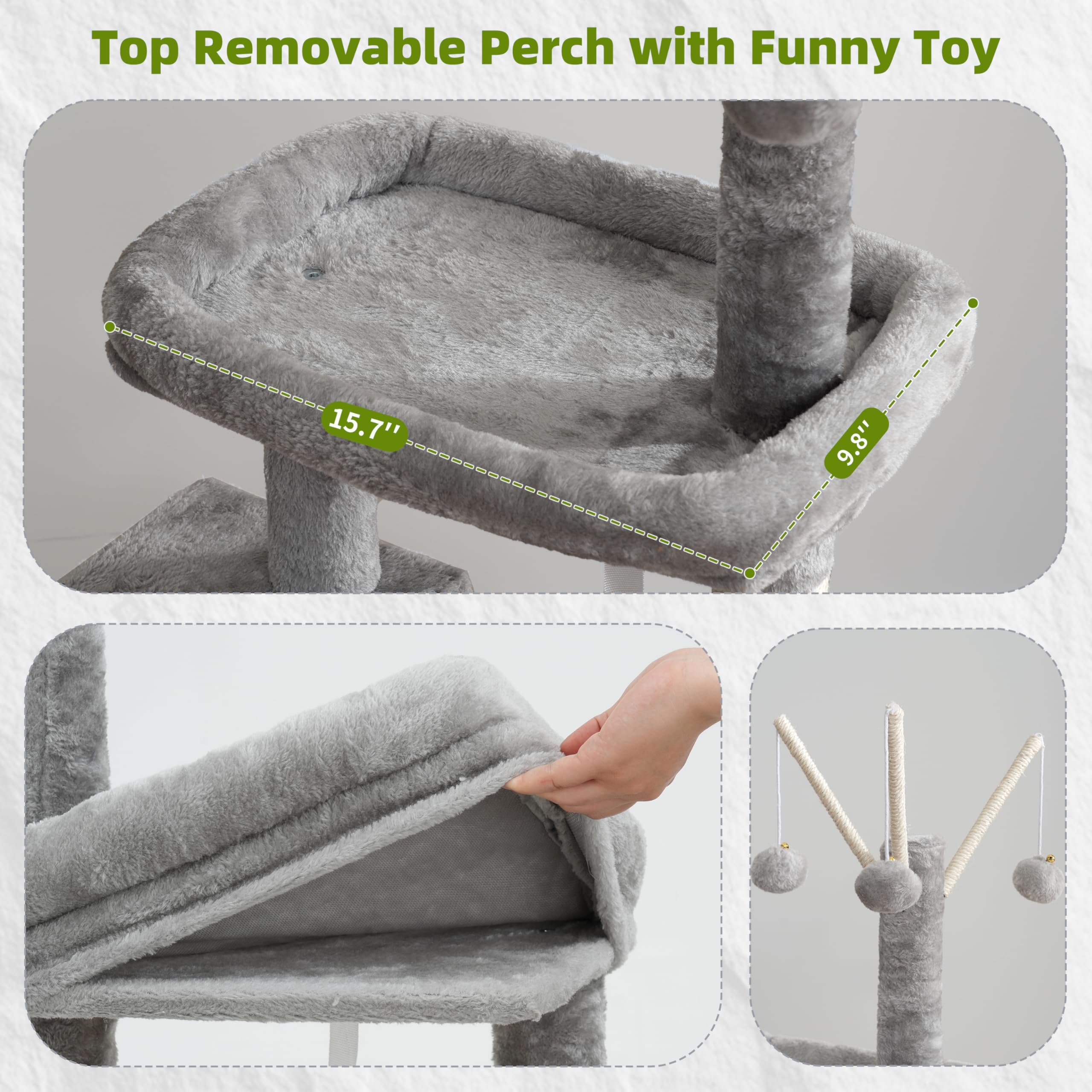 Gitelsnour casita acolchada para gatos pequeños con interior suave.