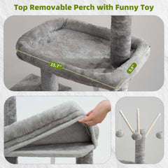 Gitelsnour casita acolchada para gatos pequeños con interior suave.
