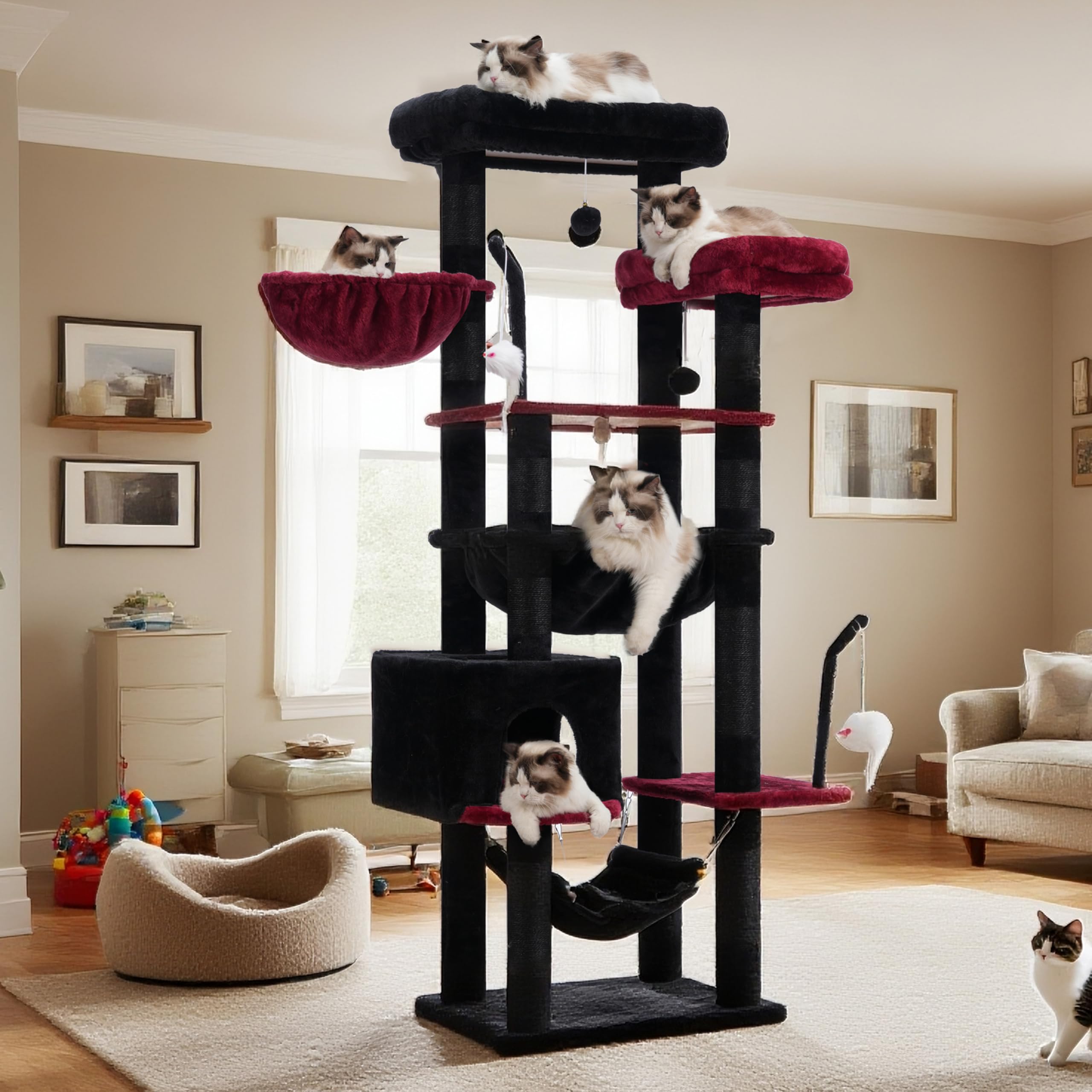 Gitelsnour Gothic arbol gato áreas de juego interiores