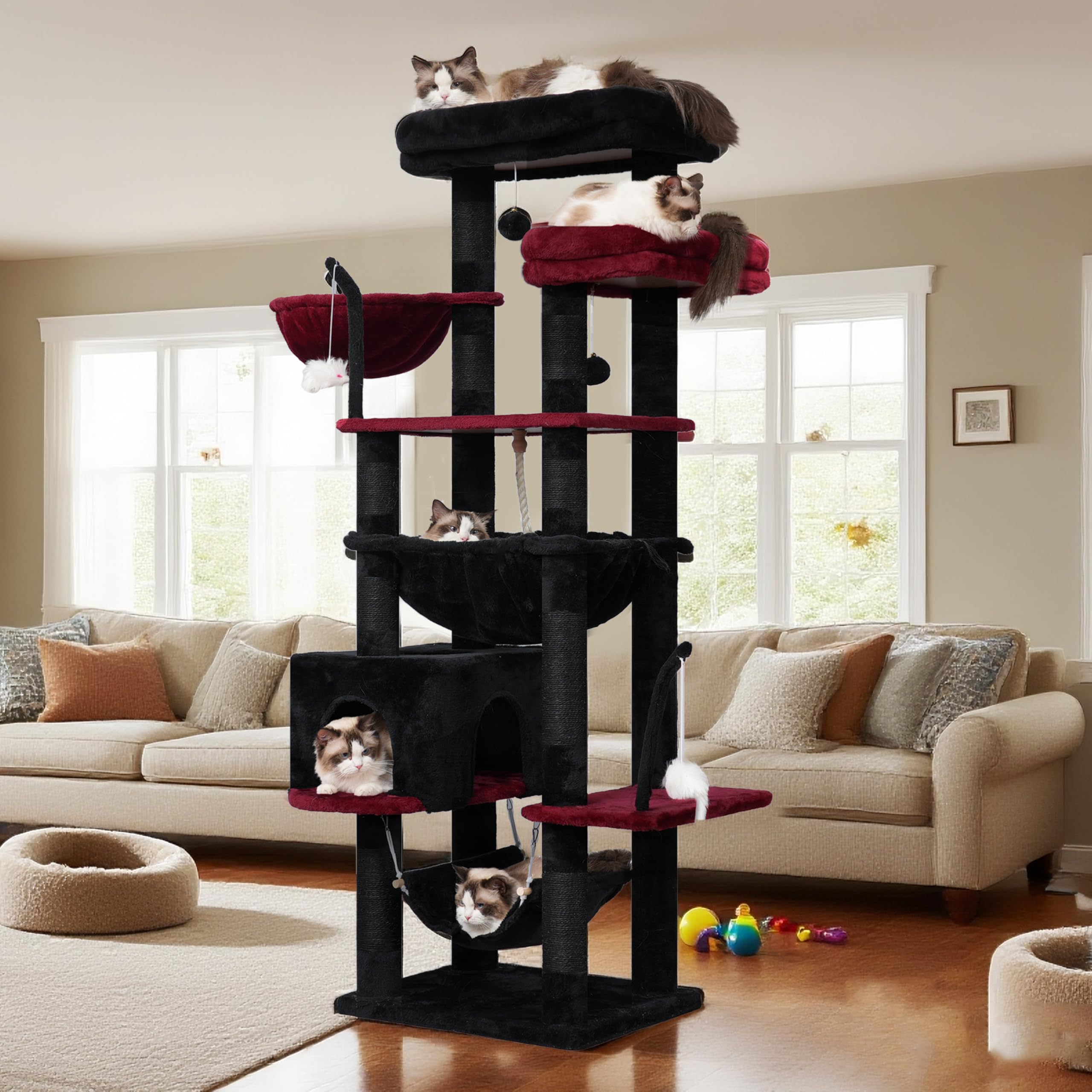 Gitelsnour Gothic arbol gato uso interior estable y seguro