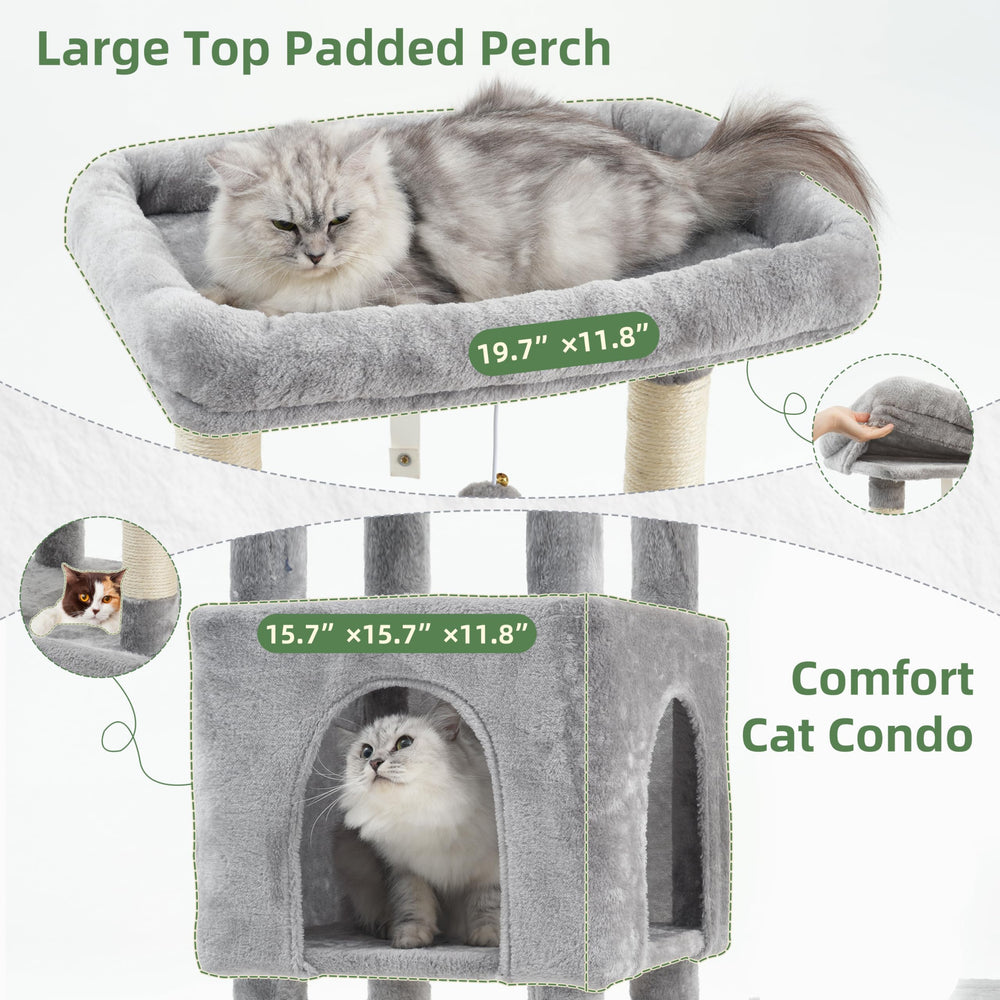 Gitelsnour plataforma superior acolchada para felinos adultos de gran tamaño.
