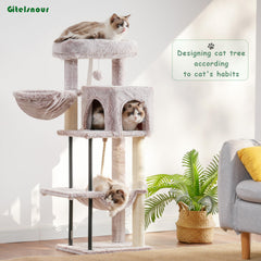 Gitelsnour plataforma superior para gatos ofrece área para estirarse y descansar.