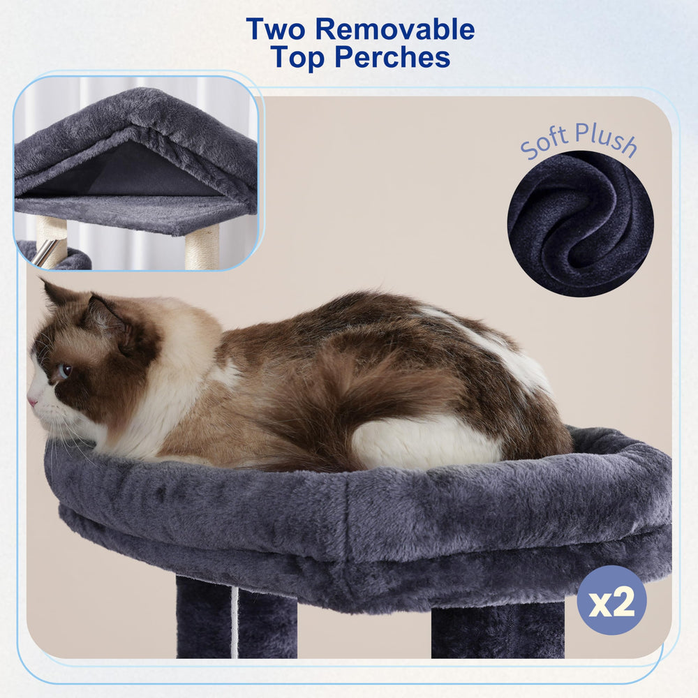 Gitelsnour torre-gatos-postes-rascado-sisal: cuerdas de sisal para afilar uñas y juego activo.