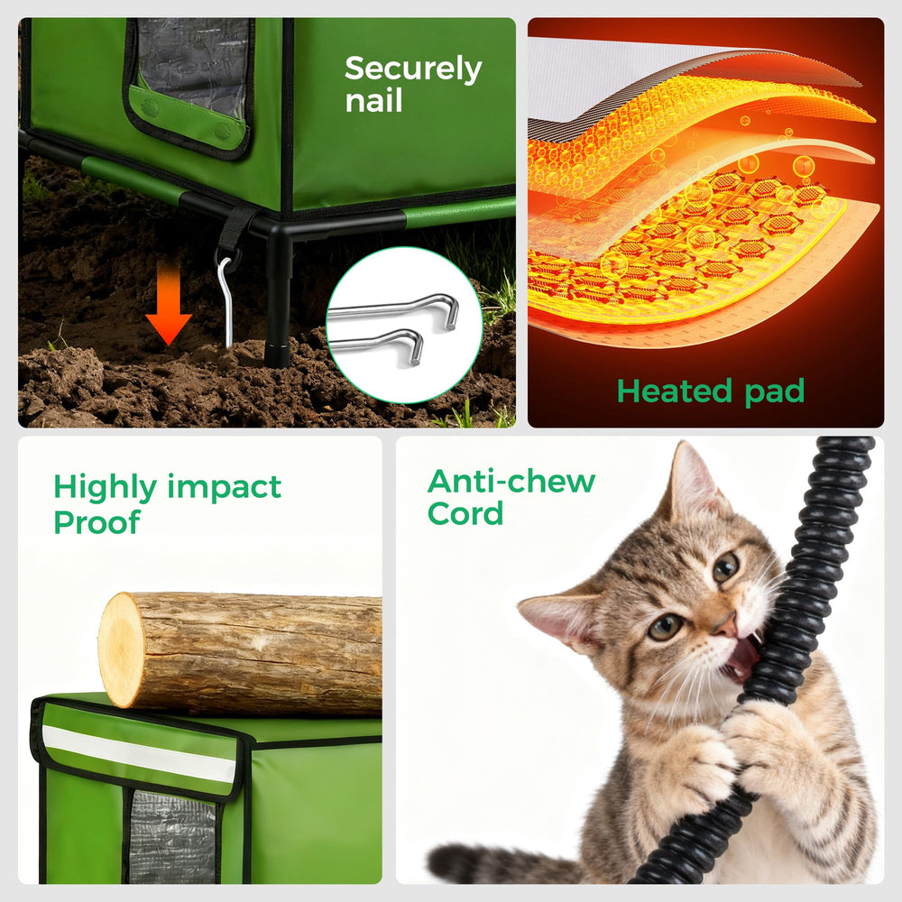 GIVFOZAY casa-gato calentada cortinas-pvc-entradas: control de corrientes y ventilación