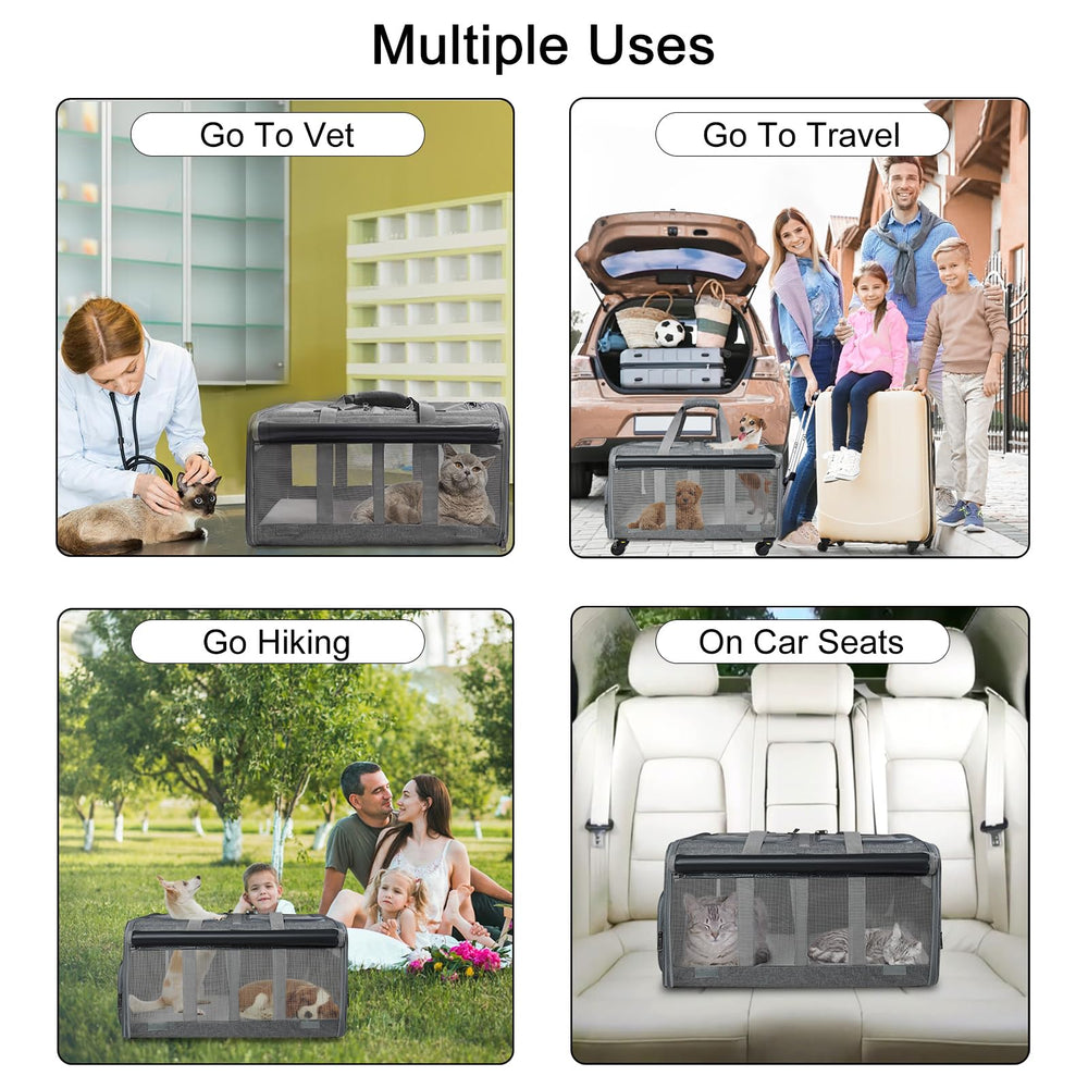 Ruedas dobles suaves de GJEASE para movilidad estable.