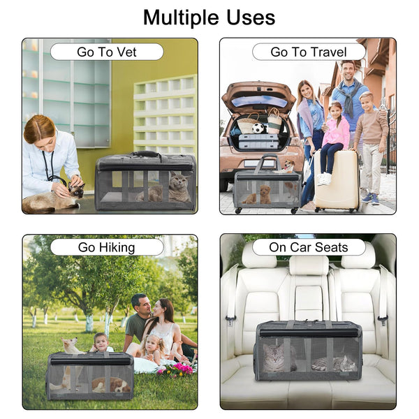 Ruedas dobles suaves de GJEASE para movilidad estable.