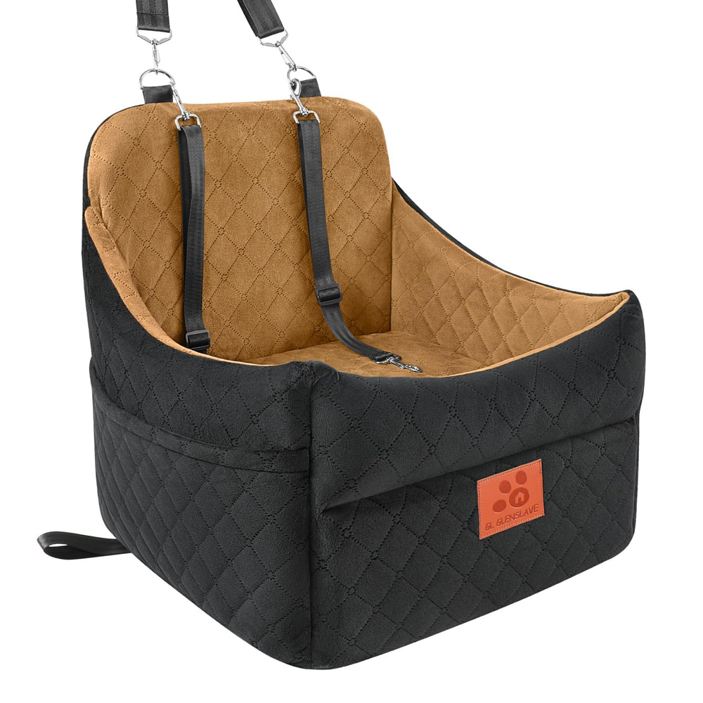 GL GLENSLAVE asiento coche para perros pequeños con cojín grueso y cómodo.