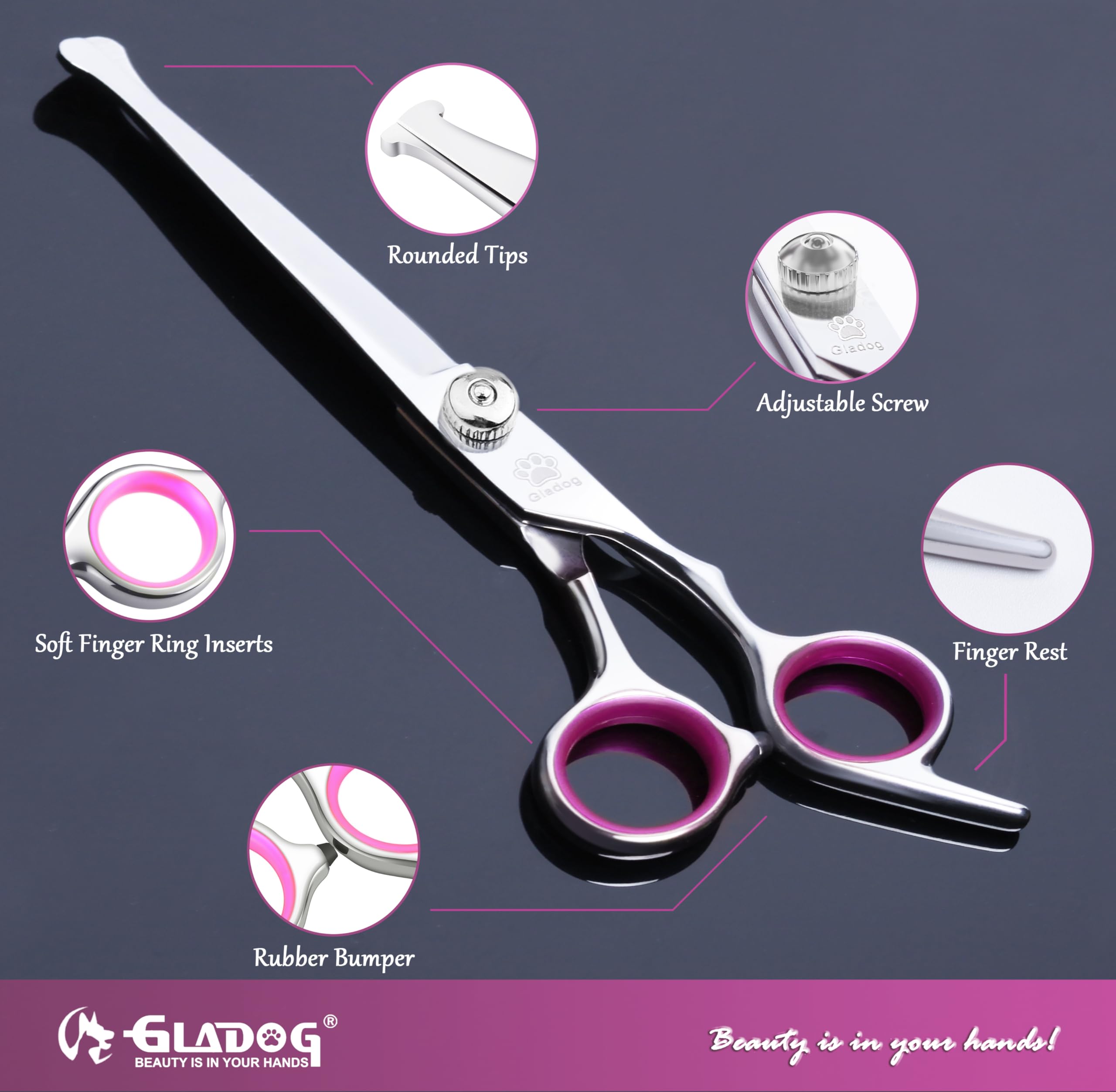GLADOG acero inoxidable de alto rendimiento para un corte suave.