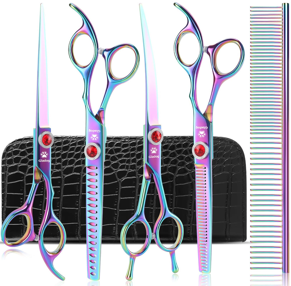 GLADOG Pro Rainbow kit completo 6-en-1 para grooming profesional en casa.