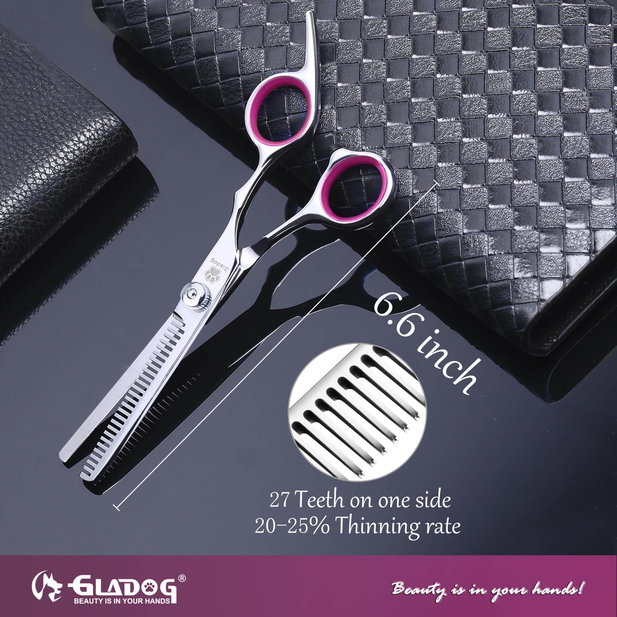 GLADOG puntas redondas para seguridad durante recorte de zonas sensibles.