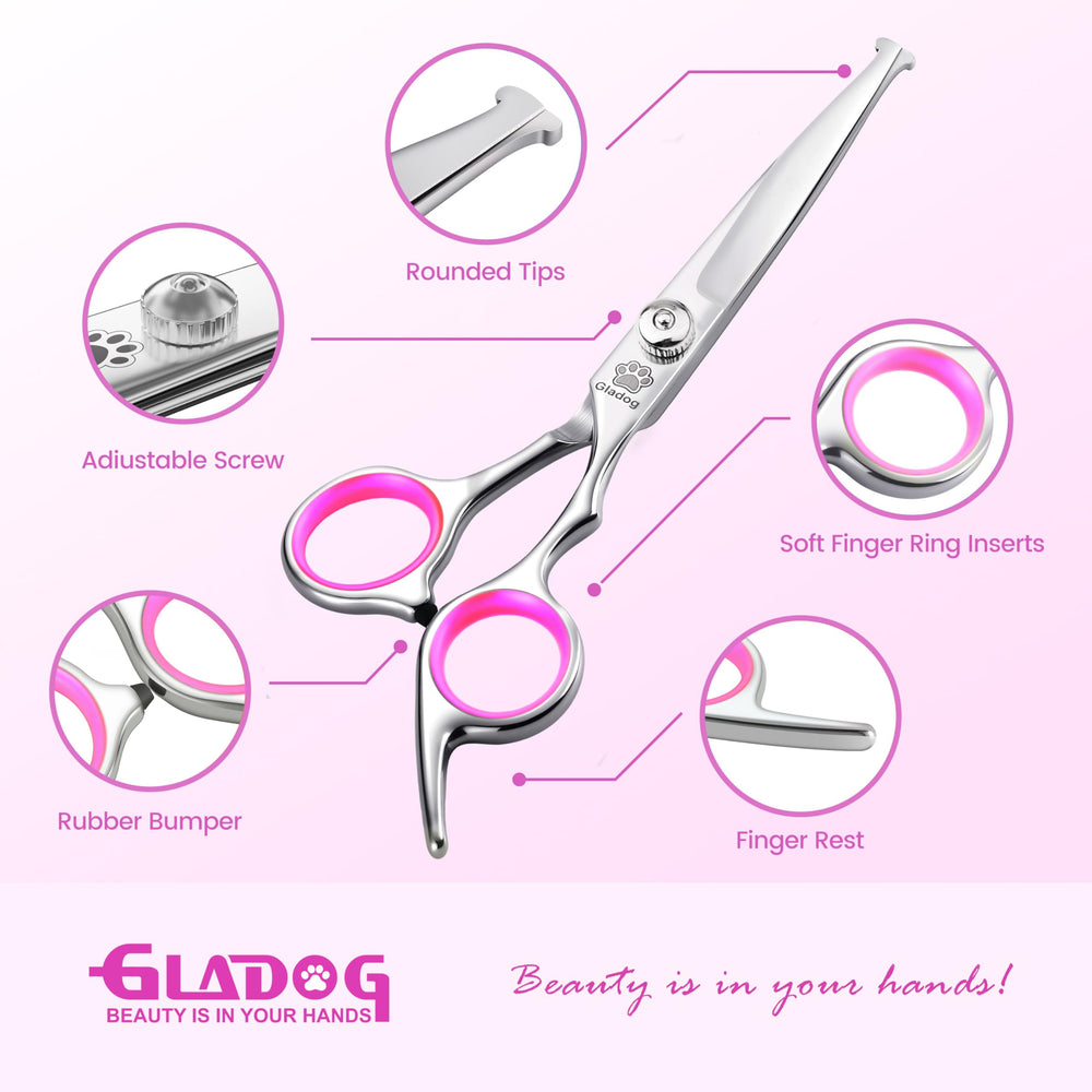 GLADOG tijeras rectas de 6,5 pulgadas para corte preciso