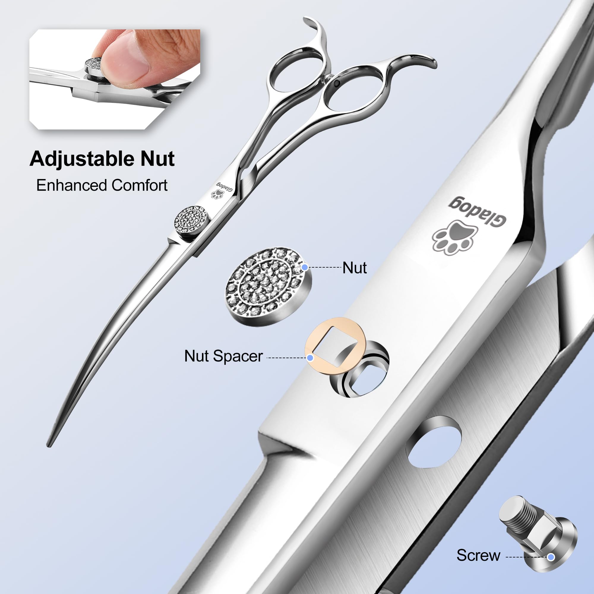 GLADOG tuercas de pivot diamante para mayor control