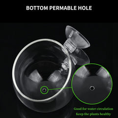 GLEFLE diseño vertical para acuario cristal, ahorro de espacio.