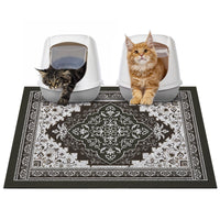 Glittme alfombra de arena para gatos atrapa arena y mantiene el suelo limpio