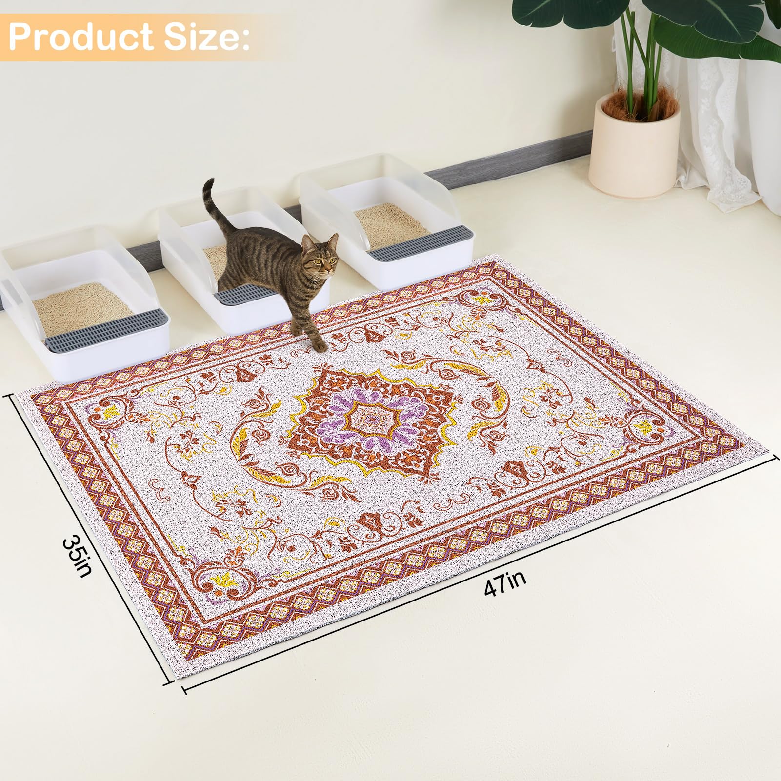 Alfombra Glittme de PVC suave para las patas del gato y comodidad