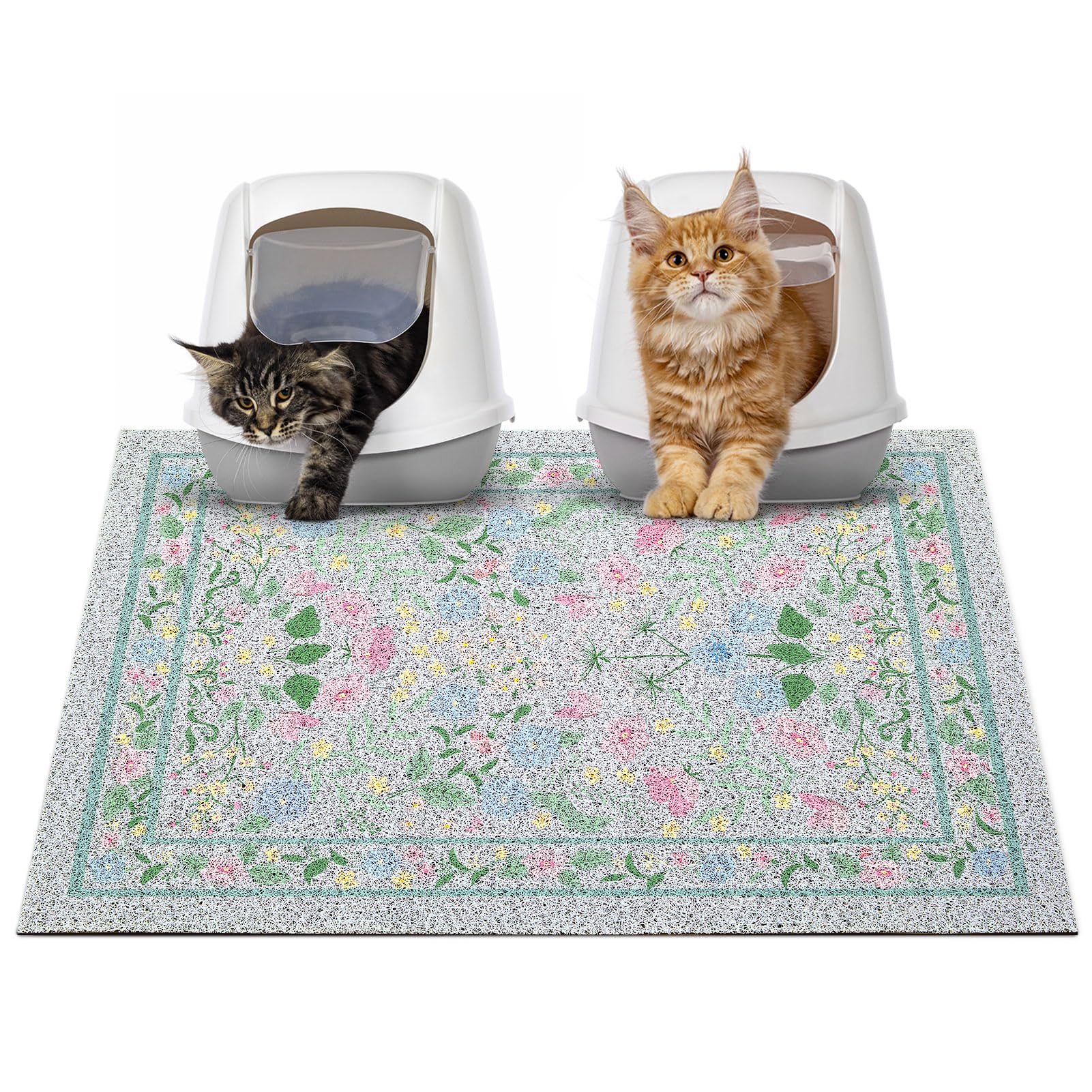 Almohadilla Glittme para arena de gato, antideslizante y segura bajo la caja de arena