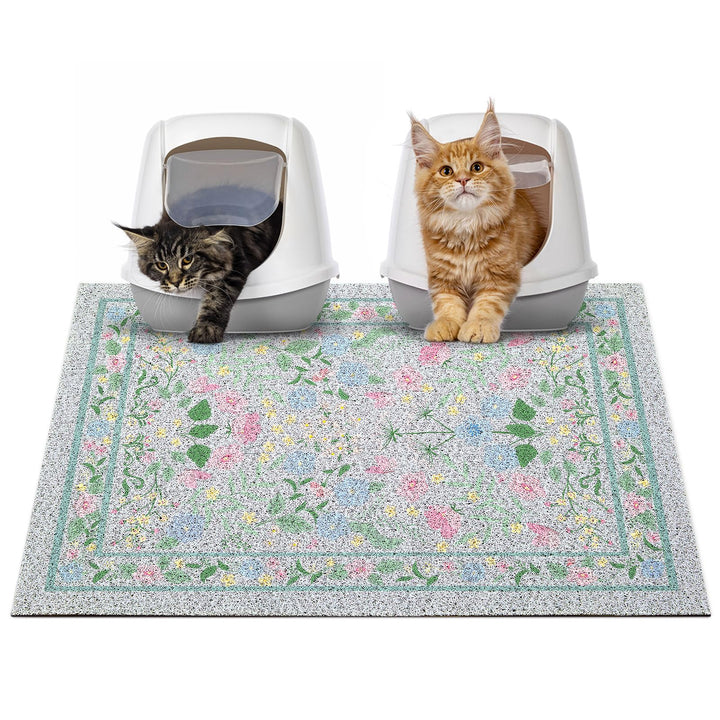 Almohadilla Glittme para arena de gato, antideslizante y segura bajo la caja de arena