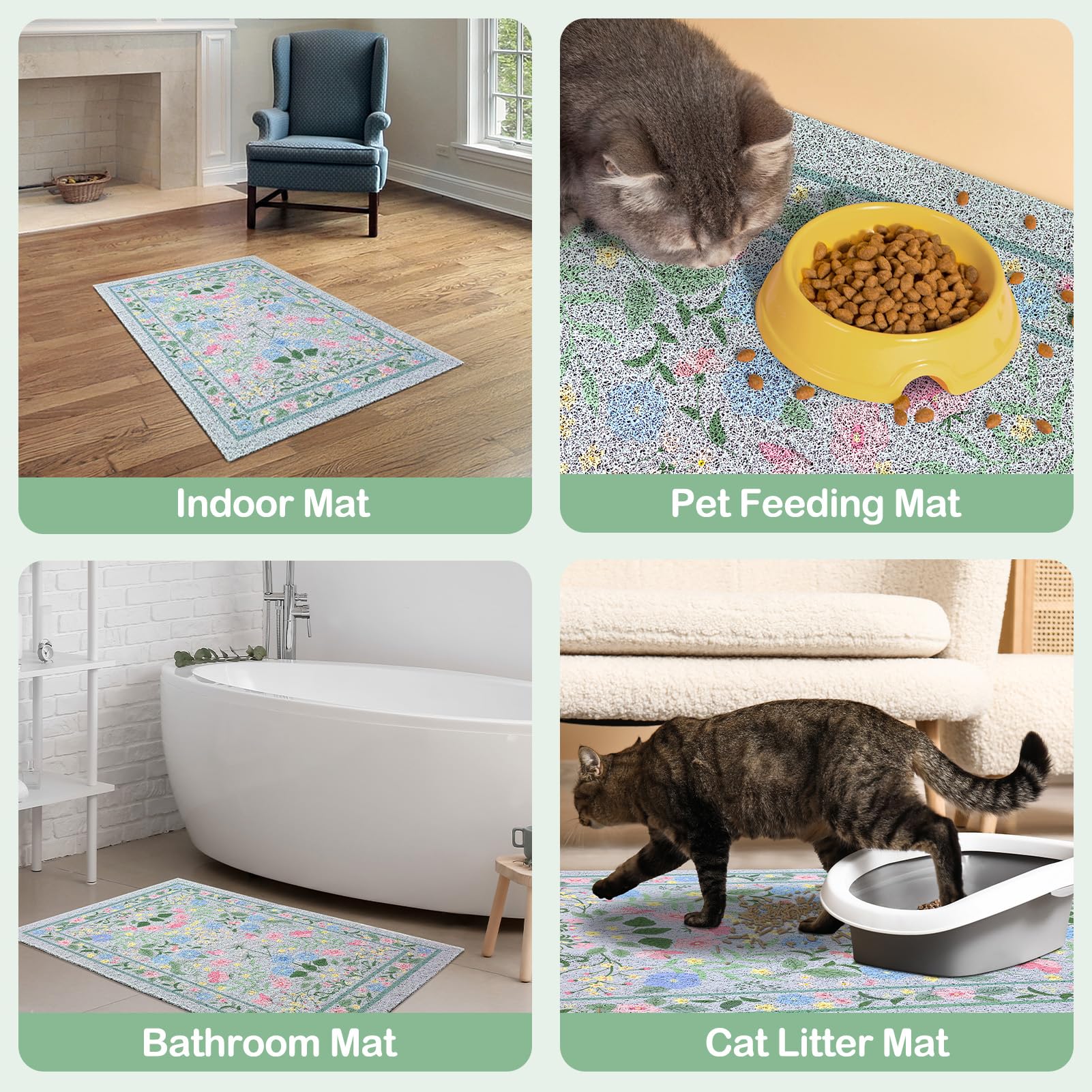Almohadilla Glittme para arena de gato, tamaño 33x22 pulgadas para bandejas grandes