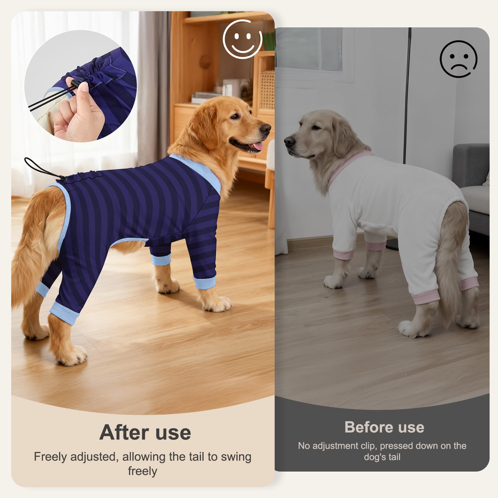 Conjunto 4-en-1 Glittme para perro pequeño protege contra lamido.