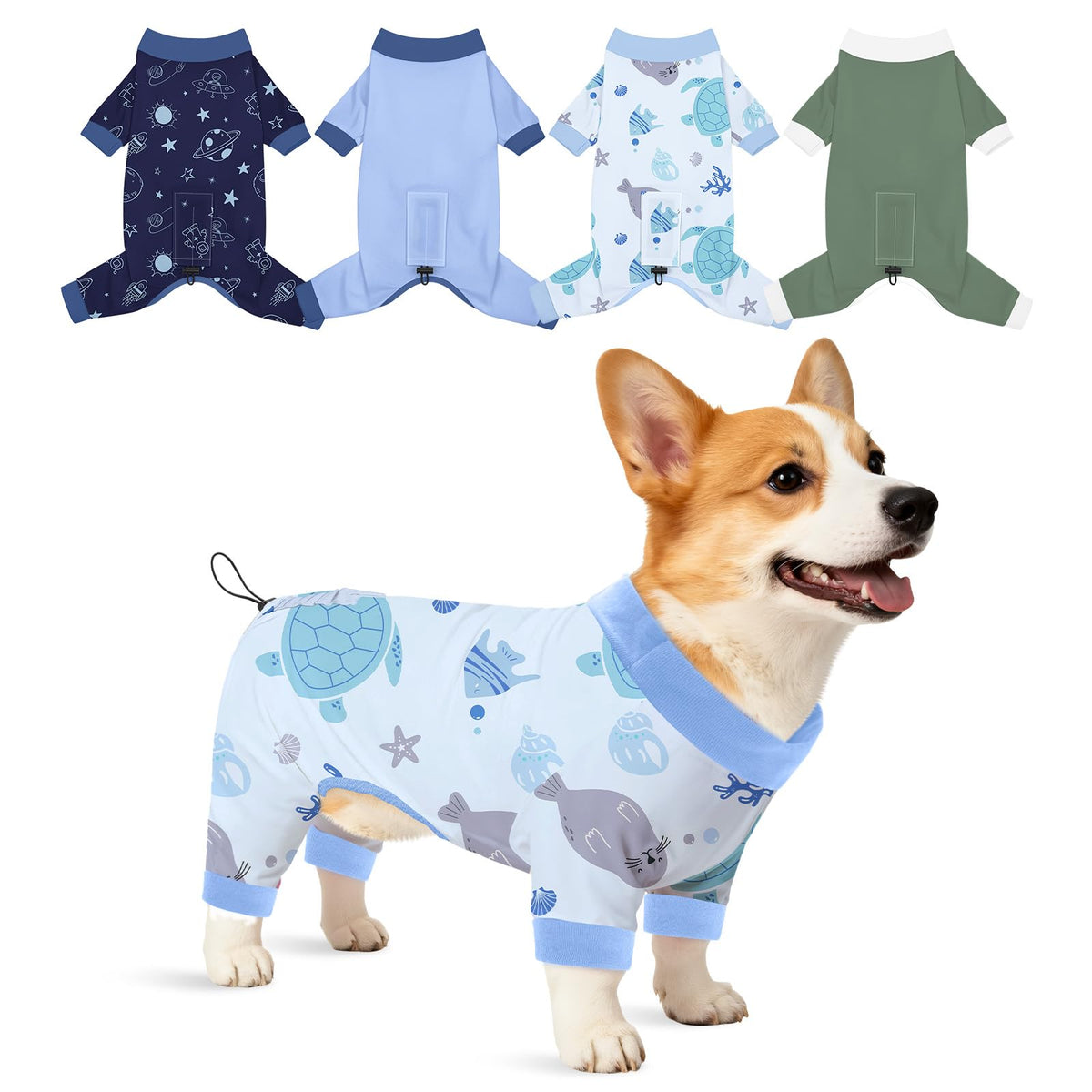 Glittme pijama para perro pequeño: diseño colorido para dormir cómodo