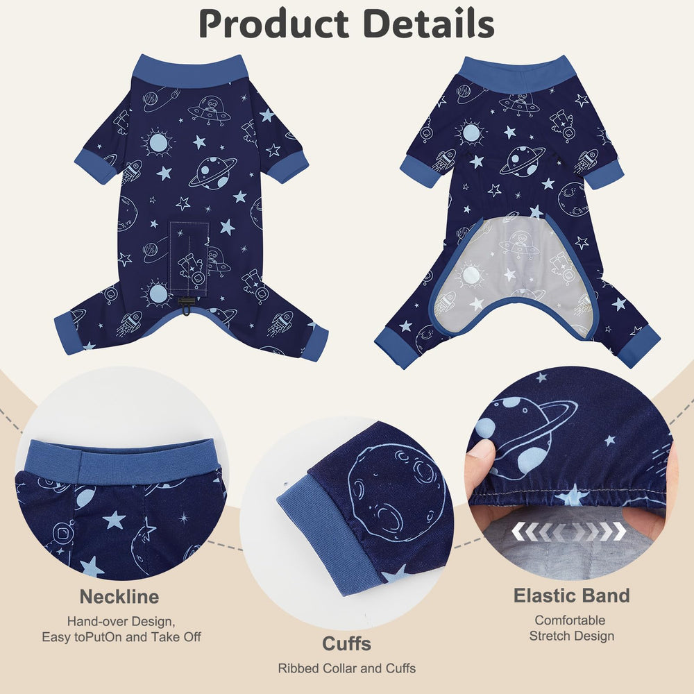 Glittme pijama perro pequeño: hebilla ajustable para espalda perfecta