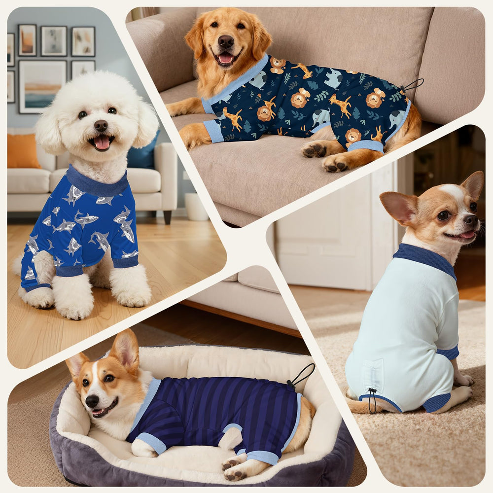 Glittme pijama para perro pequeño con variaciones de color para diferente estilo.