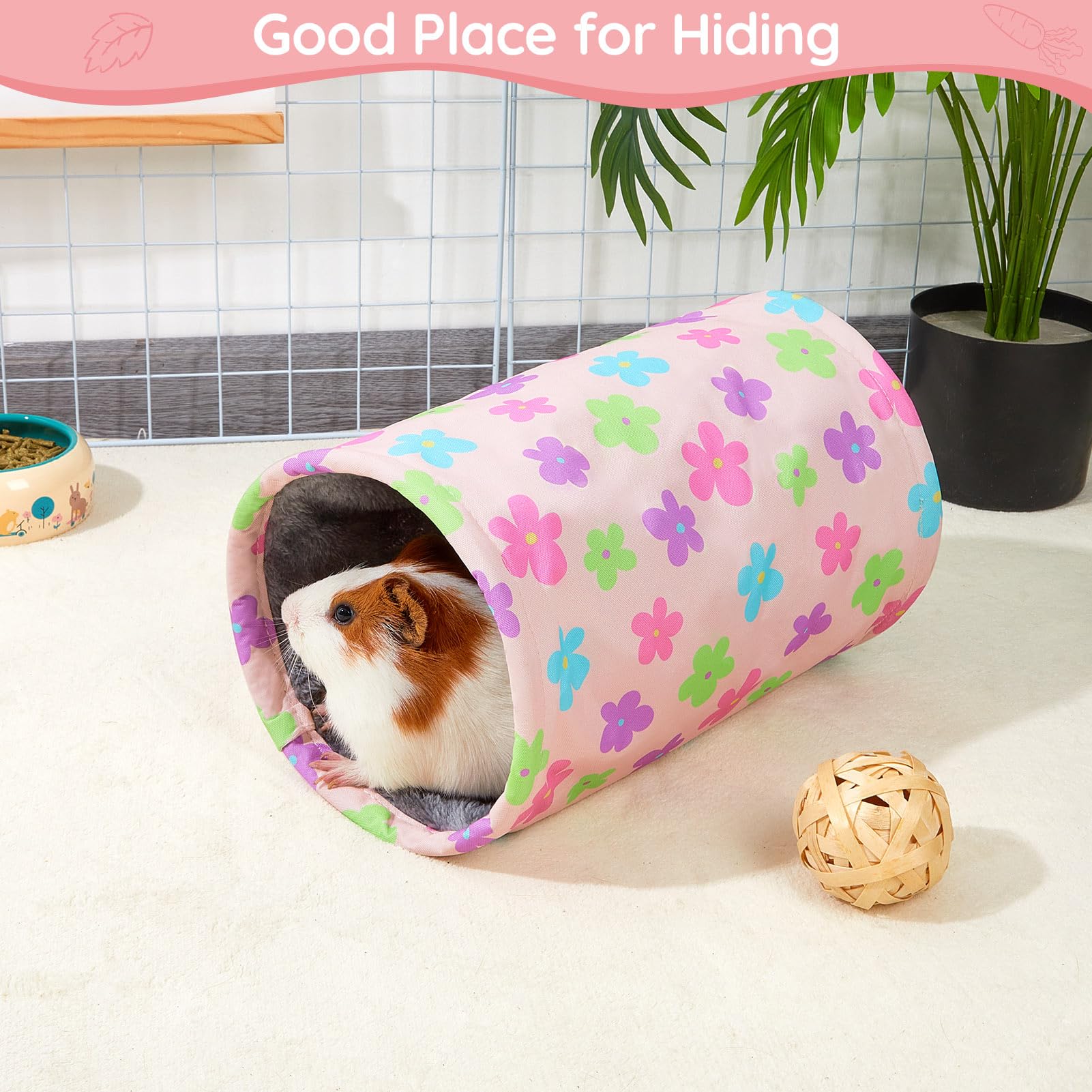 Tunel Glittme para animales pequeños, suave y juego seguro.