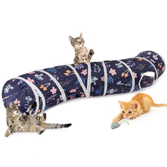 Túnel Glittme para gatos, forma espiral, espacio amplio para moverse.