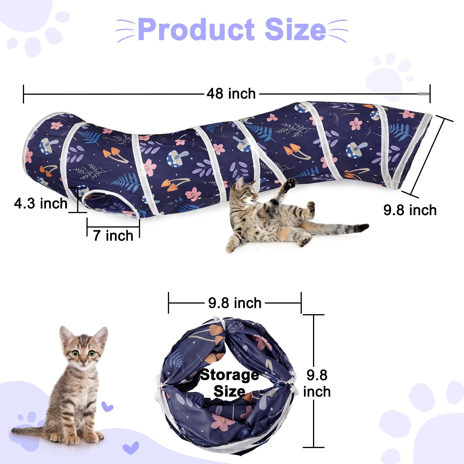 Túnel Glittme para viajes, ideal para acampar con tu mascota.