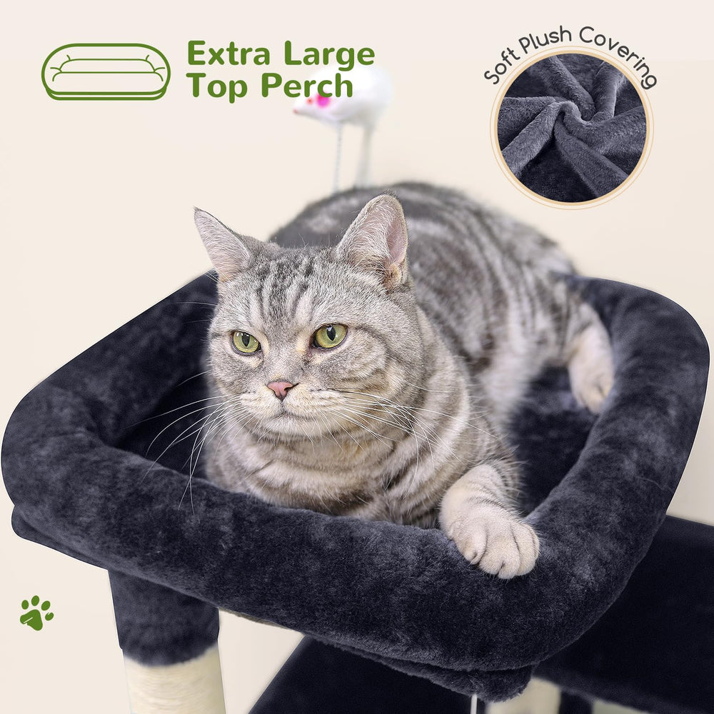 Globlazer Arbol Gato 50 pulgadas con poste rascador para desgaste de uñas