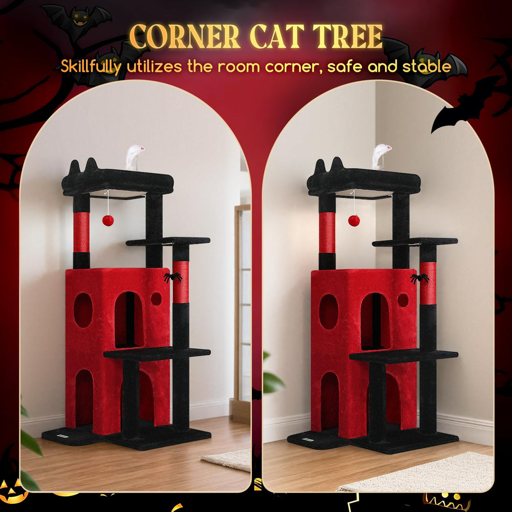 Globlazer Arbol Gato 50pulgadas condos dobles para refugio seguro