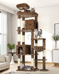 Globlazer arbol-gato-gigante-83-pulgadas, descanso privado para gatos grandes