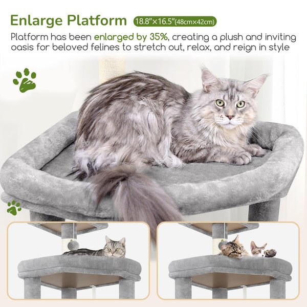 Globlazer árbol para gatos con hamaca y refugio para descanso privado