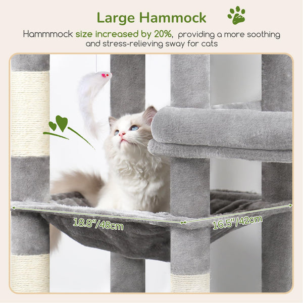 Globlazer árbol para gatos con juguetes colgantes para estimulación