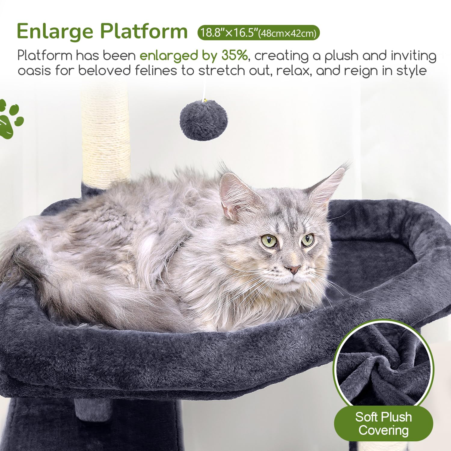 Globlazer arbol gato con plataformas grandes para descansar en alturas.